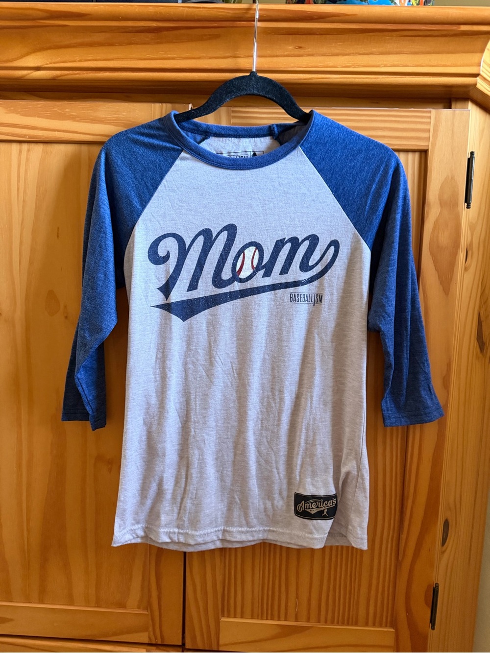 Baseballism Baseball Mom 3/4 Sleeve Shirt - Size XS
